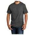 thumbnail image 1 of Mens Core Cotton Male T-Shirts Dark Heather Grey 3XL, 1 of 5