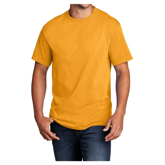 Mens Core Cotton Male T-Shirts Gold XL
