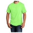 thumbnail image 1 of Mens Core Cotton Male T-Shirts Neon Green S, 1 of 5