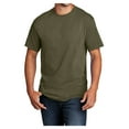 thumbnail image 1 of Mens Core Cotton Male T-Shirts Olive Drab Green 6XL, 1 of 5