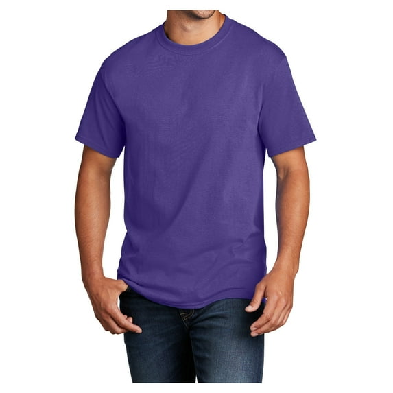 Mens Core Cotton Male T-Shirts Purple S