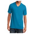 thumbnail image 1 of Mens Core Cotton V-Neck Tee Neon Blue 2XL, 1 of 6