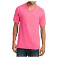 thumbnail image 1 of Mens Core Cotton V-Neck Tee Neon Pink S, 1 of 6