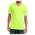thumbnail image 1 of Mens Core Cotton V-Neck Tee Neon Yellow 2XL, 1 of 6