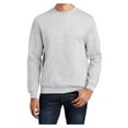 thumbnail image 1 of Mens Core Fleece Classic Crewneck Cotton/Poly fleece Sweatshirt Ash S, 1 of 6