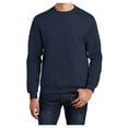 thumbnail image 1 of Mens Core Fleece Classic Crewneck Cotton/Poly fleece Sweatshirt Navy M, 1 of 6