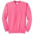 thumbnail image 1 of Mens Core Fleece Classic Crewneck Cotton/Poly fleece Sweatshirt Neon Pink 4XL, 1 of 3