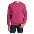 thumbnail image 1 of Mens Core Fleece Classic Crewneck Cotton/Poly fleece Sweatshirt Sangria XL, 1 of 6