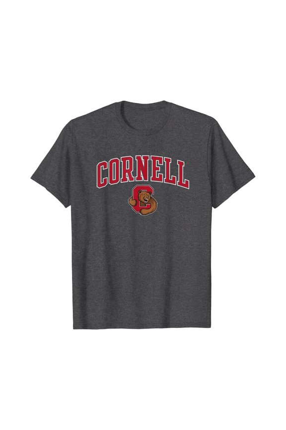 Mens Cornell Big Red Apparel Neutral Fan Favorite Arch T-Shirt, Unisex T-Shirt