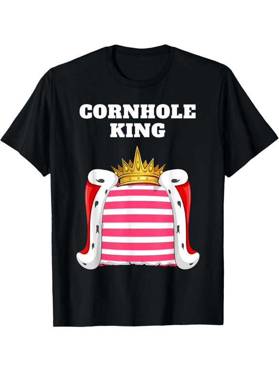 Mens Cornhole King Cornhole Shirt for Cornhole Player T-Shirt