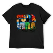 Mens Costa Rica Pura Vida T-Shirt Black Small