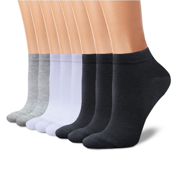 Mens Cotton Ankle Socks Low Cut Athletic Moisture Wicking Odor Free No Show Socks for Men 8 PACK Multicolor