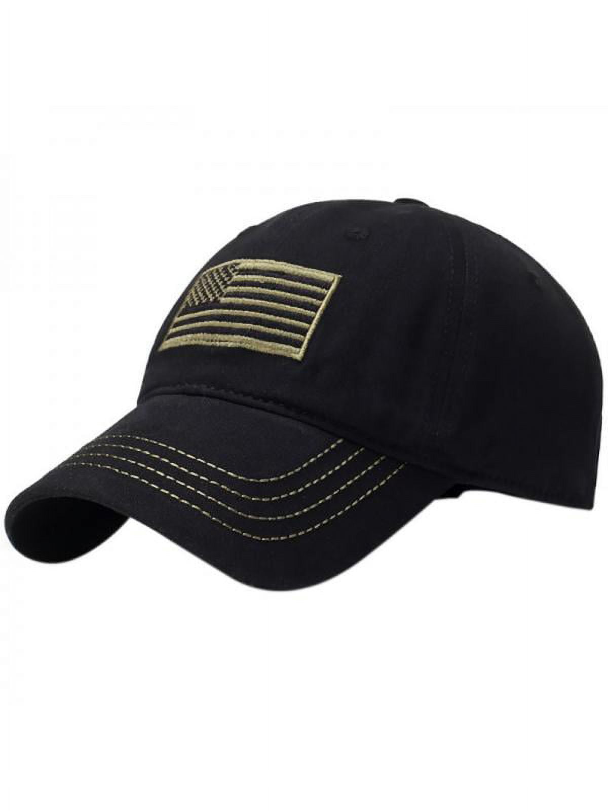 Men Cotton Baseball Cap USA Army American Flag Tactical Trucker Hats Mesh  Hat