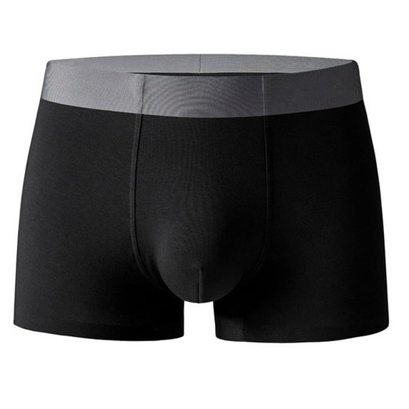 Mens Cotton Boxer Briefs Breathable Low Rise Trunks Underwear Sexy Comfortable Moisture Wicking Tagless Pouch Underpants