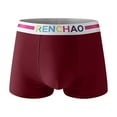 thumbnail image 1 of Mens Cotton Boxer Briefs Jacquard Breathable Underwear Mid Waist Lounge Shorts Trunks Moisture Wicking Comfort Soft Lightweight Thin Underpants, 1 of 4