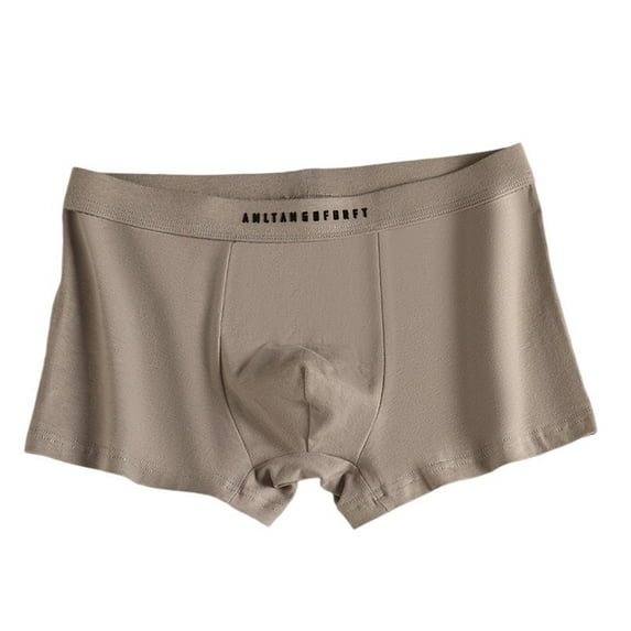 Mens Cotton Boxer Briefs - Seamless Graphene Crotch Underwear Summer Breathable Comfort Panties Trunks Lightweight Stretch Underpants