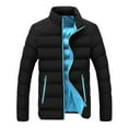 thumbnail image 1 of Youmylove Mens Cotton Coats Leisure Sports Slim Fit Breadwear Thicken Coats Soft Warmth Down Jackets, 1 of 2