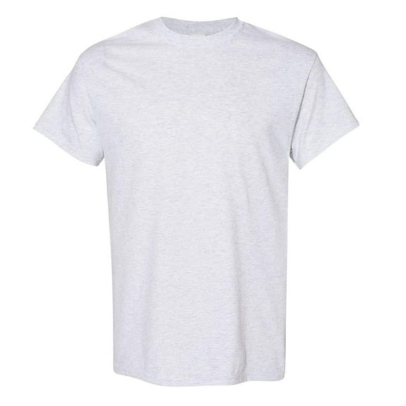 Mens Cotton Crew Neck Short Sleeve T-Shirts | Ash Color | (1-Pack Short Sleeve, Large) | Crown Craze