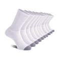 thumbnail image 1 of Mens Cotton Crew Socks 5 Pack Multipack Moisture-Wicking Color-Block Breathable Non-Slip Athletic Workout Running Ankle Sock, 1 of 3