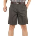 thumbnail image 1 of Mens Cotton Dress Shorts Classic Wrinkle-Resistant Flat Front Wide Leg Business Casual Solid Pleated Athletic Golf Short, 1 of 5