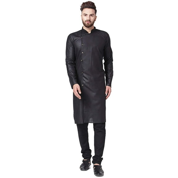 Mens Cotton Festive Wear Achkan Designer Bollywood Style Jodhpuri Kurta Pyjama