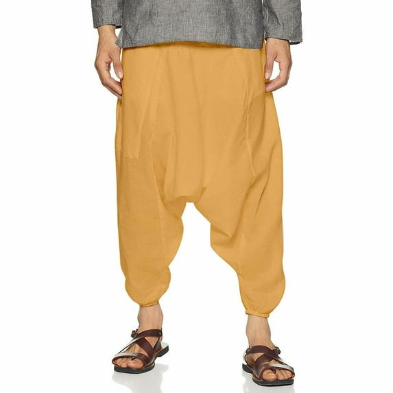 Mens Cotton Free Size Yoga Pants- Lounge Pants- Sleepwear Pyjama's - Harem pants