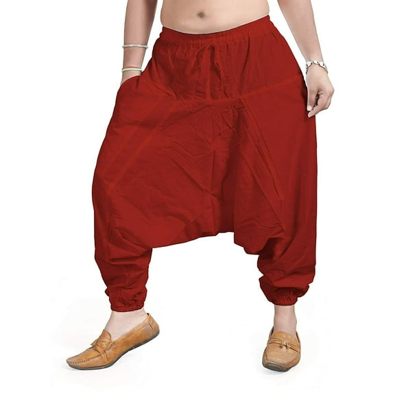 Mens Cotton Free Size Yoga Pants- Lounge Pants- Sleepwear Pyjama's - Harem pants