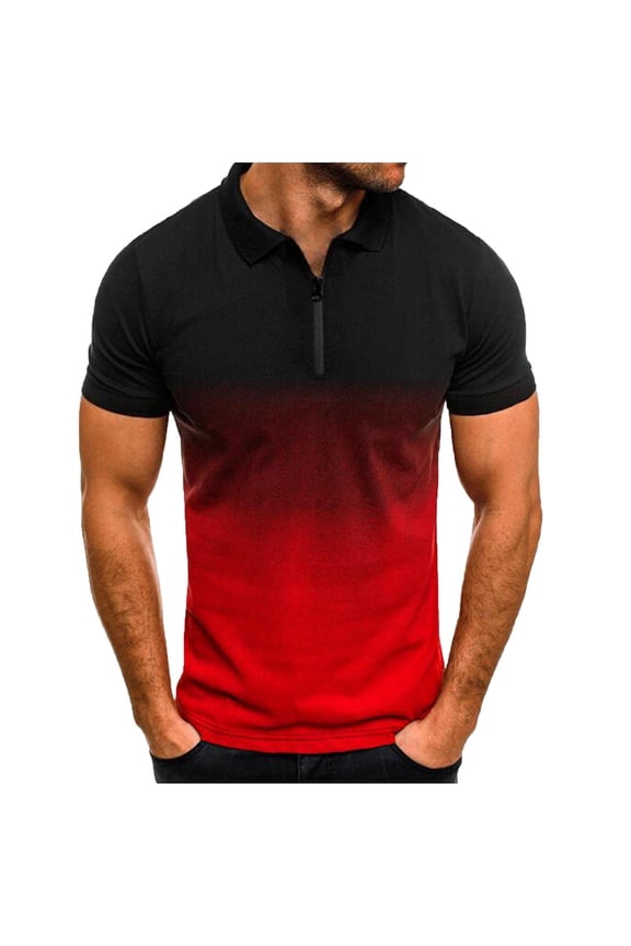 Mens Cotton Henley T-Shirts Short Sleeve Button Down Casual Basic Tees Work Solid Shirts with Split Side