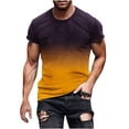 thumbnail image 1 of Mens Cotton Henley T-Shirts Short Sleeve Button Down Casual Basic Tees Work Solid Shirts with Split Side, 1 of 5