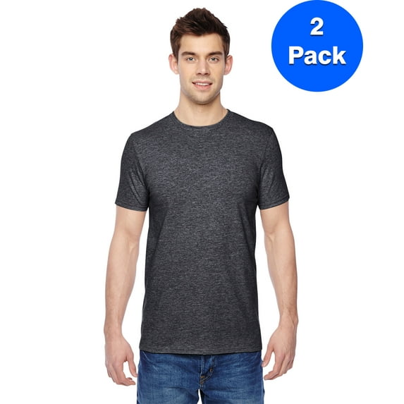 Mens Cotton Jersey Crew T-Shirt SF45R (2 PACK)