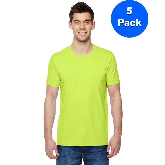 Mens Cotton Jersey Crew T-Shirt SF45R (5 PACK)