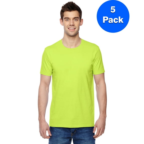 Mens Cotton Jersey Crew T-Shirt SF45R (5 PACK)
