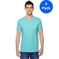 thumbnail image 1 of Mens Cotton Jersey Crew T-Shirt SF45R (5 PACK), 1 of 3