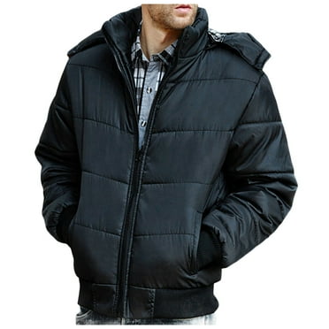 Mens Cotton Padded Clothing Hooded Winter Jackets For Men Versatile Jacket Windproof Cotton Coat Ribbed