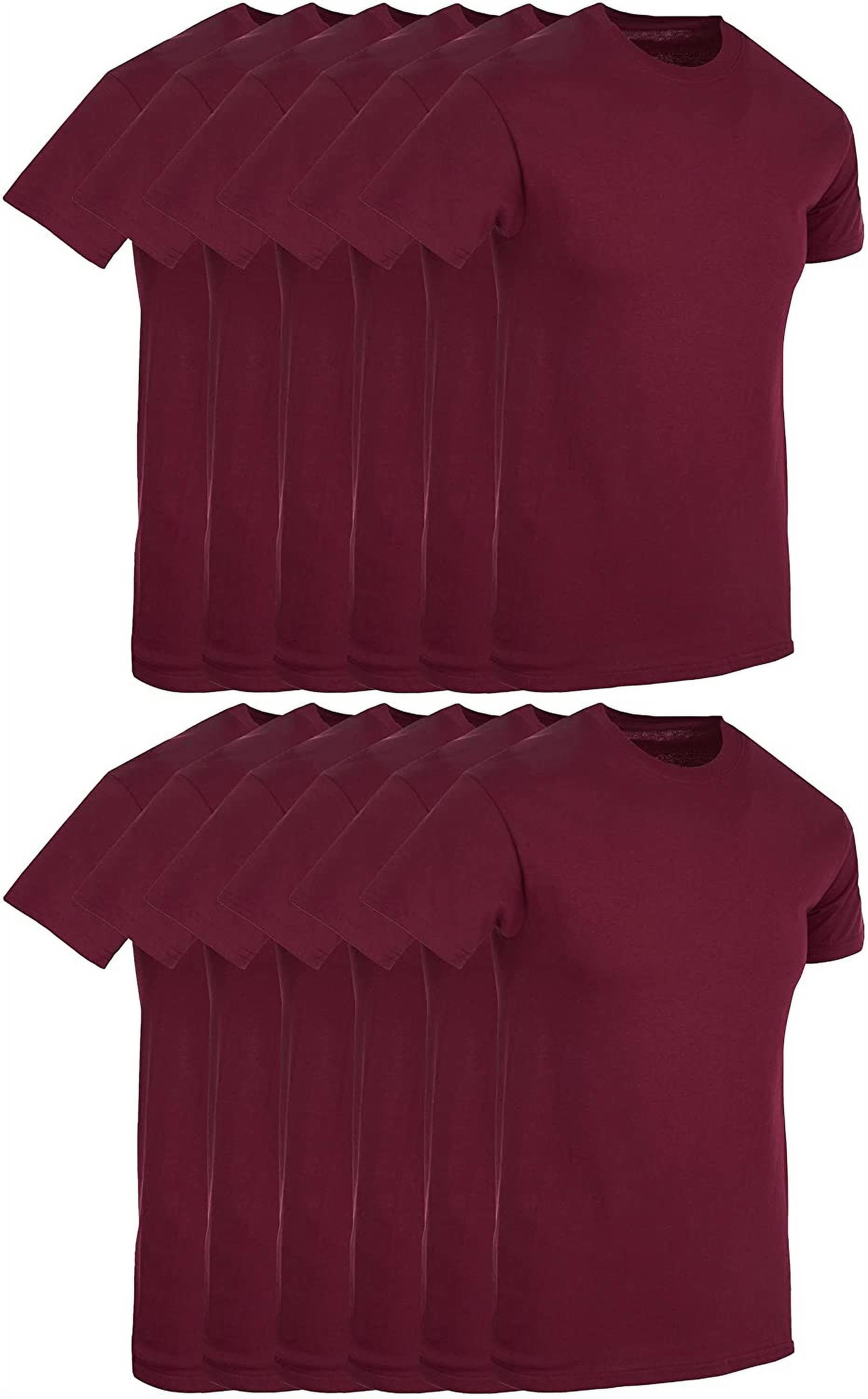 Mens Cotton Short Sleeve Lightweight T-Shirts, Bulk Crew Tees for Solid Bright Colors T-shirt Large, l) - Walmart.com