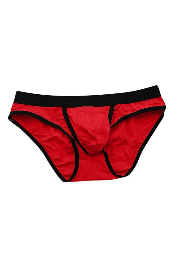 Mens Cotton Stretch Bikini Underwear - Low Waist Triangle Briefs Soft Breathable G String Thongs Sexy Comfortable Panties