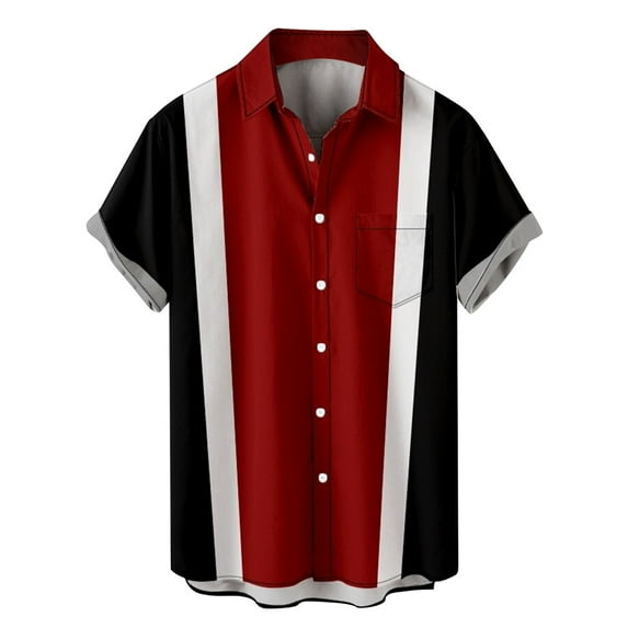 Mens Cotton Summer Tropical Shirts Casual Short Sleeve Button Down Golf Shirts for Men Tshirts Shirts for Men 3xl Tall Big and Tall Shirts for Men Funny Linen Shirts for Men Short Sleeve Band Collar