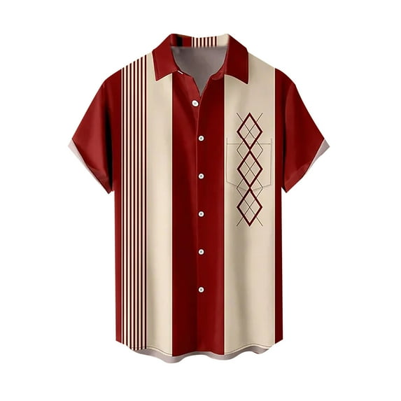 Mens Cotton Summer Tropical Shirts Casual Short Sleeve Button Down Golf Shirts for Men Tshirts Shirts for Men 3xl Tall Big and Tall Shirts for Men Funny Linen Shirts for Men Short Sleeve Band Collar