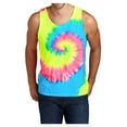 thumbnail image 1 of Mens Cotton Tank Top Tie-Dye Sleeveless Shirt for Sports, Gym, Fitness Multi Color x-Large, 1 of 6