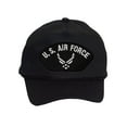 thumbnail image 1 of Mens Cotton US Air Force Twill Golf Cap - Snapback Cap with Rope, Wings Black, 1 of 2