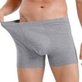 thumbnail image 1 of Mens Cotton Underwear Plus Size L-8X Big and Tall Casual Comfort Stretchy Slim Fit Solid Breathable Mid Rise Basic Boxer Briefs, 1 of 6