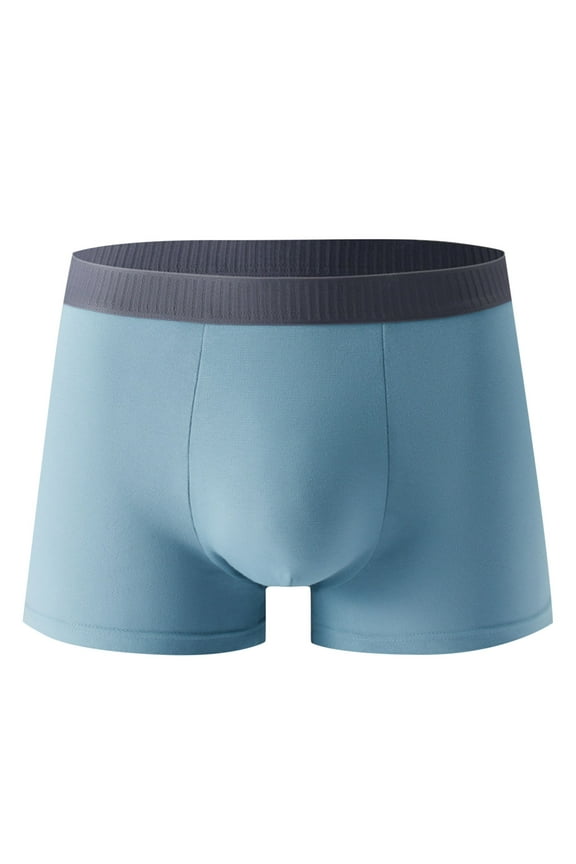Mens Cotton Underwear Pouch Boxer Briefs Tagless Soft and Breathable Trunks Seamless Bulge Enhancing Underpants