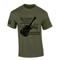 thumbnail image 1 of Mens Country Music Tshirt Shame What The World's Gotten to for People Like Me People Like You Short Sleeve T-shirt-Military Green-large, 1 of 1