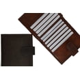 thumbnail image 1 of Mens Cowhide Leather Credit Card Holder Trifold Wallet with Snap Enclosure  1512 CF (C) Black, 1 of 7