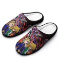 thumbnail image 1 of Mens Cozy Slippers Yu-Gi-Oh Warm Soft Plush Slipper Slip-on House Shoes for Home Indoor Outdoor, 1 of 7