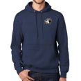 thumbnail image 1 of Mens Crashing Bowling Pins Hooded Hoodie Sweatshirt, XL Navy Blue, 1 of 3