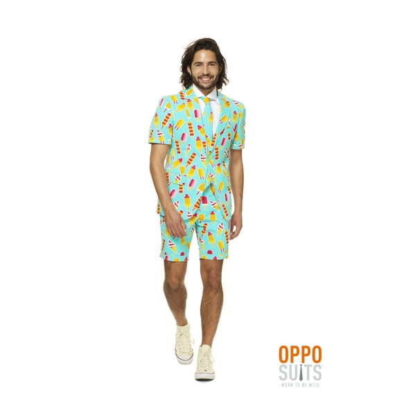 Mens "Crazy Designs - Summer" Party Suit and Tie by OppoSuits