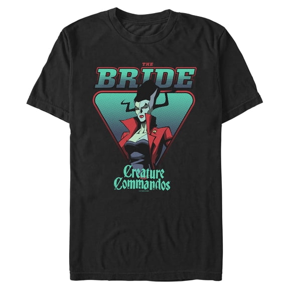 Mens Creature Commandos Bride of Frankenstein T Shirt