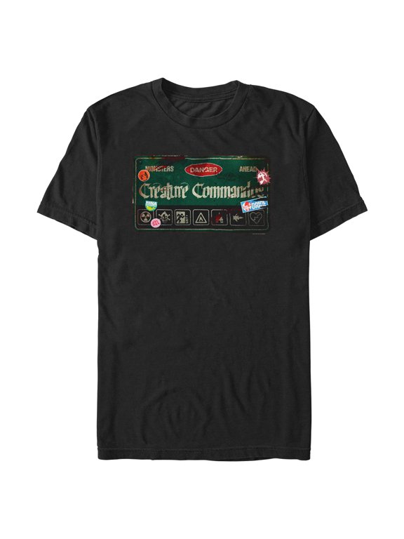 Mens Creature Commandos Danger Monsters Ahead T Shirt
