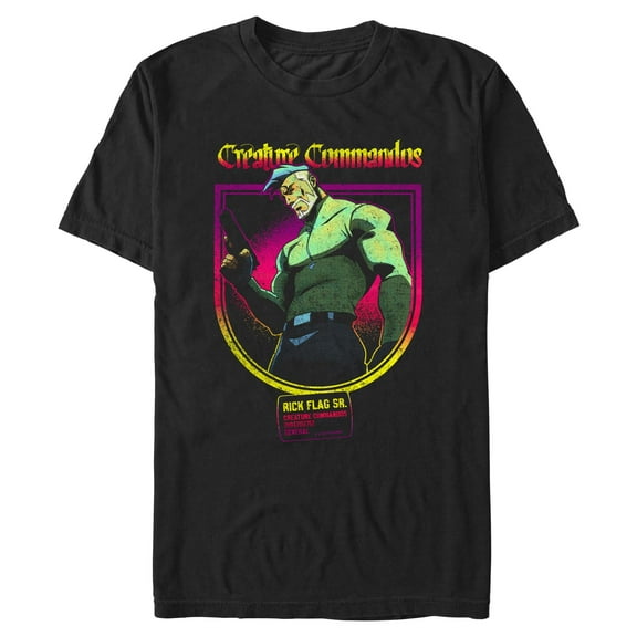 Mens Creature Commandos General Rick Flag T Shirt